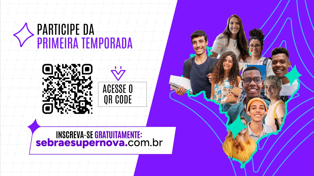 Inscrições para 1ª temporada do Supernova 2026.