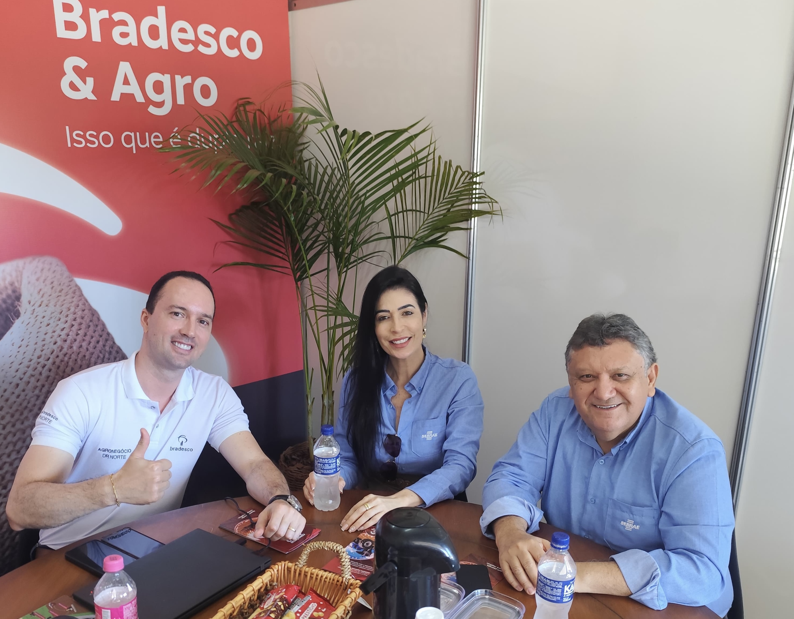 Durante a Rondônia Rural Show Internacional, o Sebrae em Rondônia promove agenda com instituições de fomento para fortalecer o projeto Conexão Financeira junto aos micro e pequenos empreendedores. Fotos: Sebrae RO.