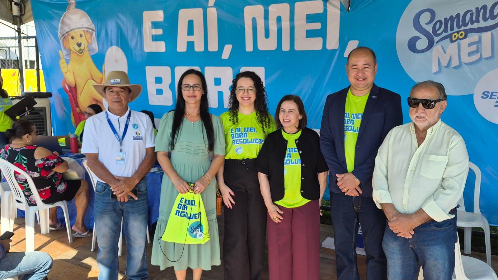 Representantes de institui&ccedil;&otilde;es parceiras participaram da abertura da Semana do MEI na Pra&ccedil;a CEU, em Porto Velho.