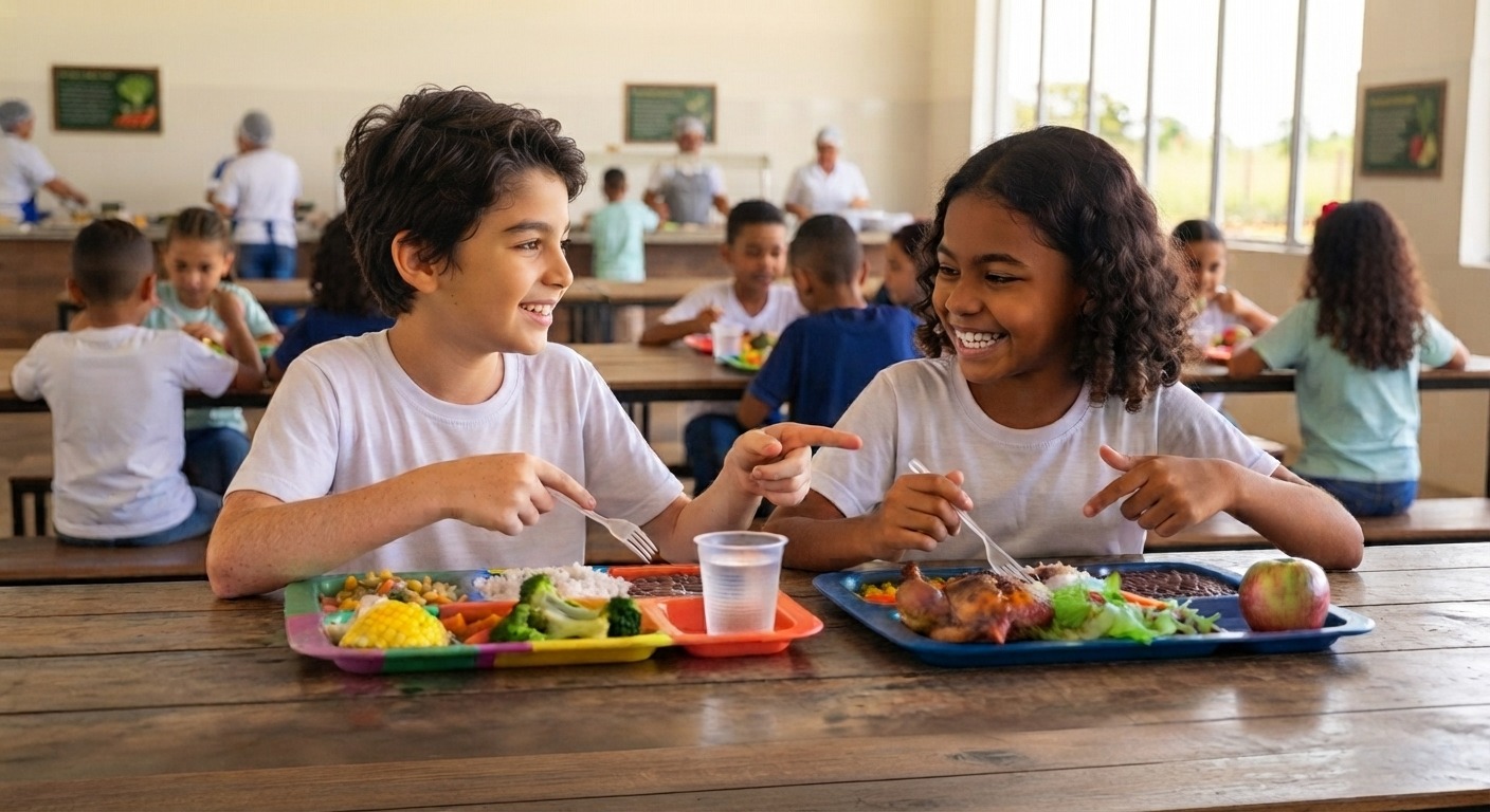 Alimentos produzidos no campo chegam &agrave;s escolas por meio do fortalecimento das compras p&uacute;blicas da agricultura familiar.