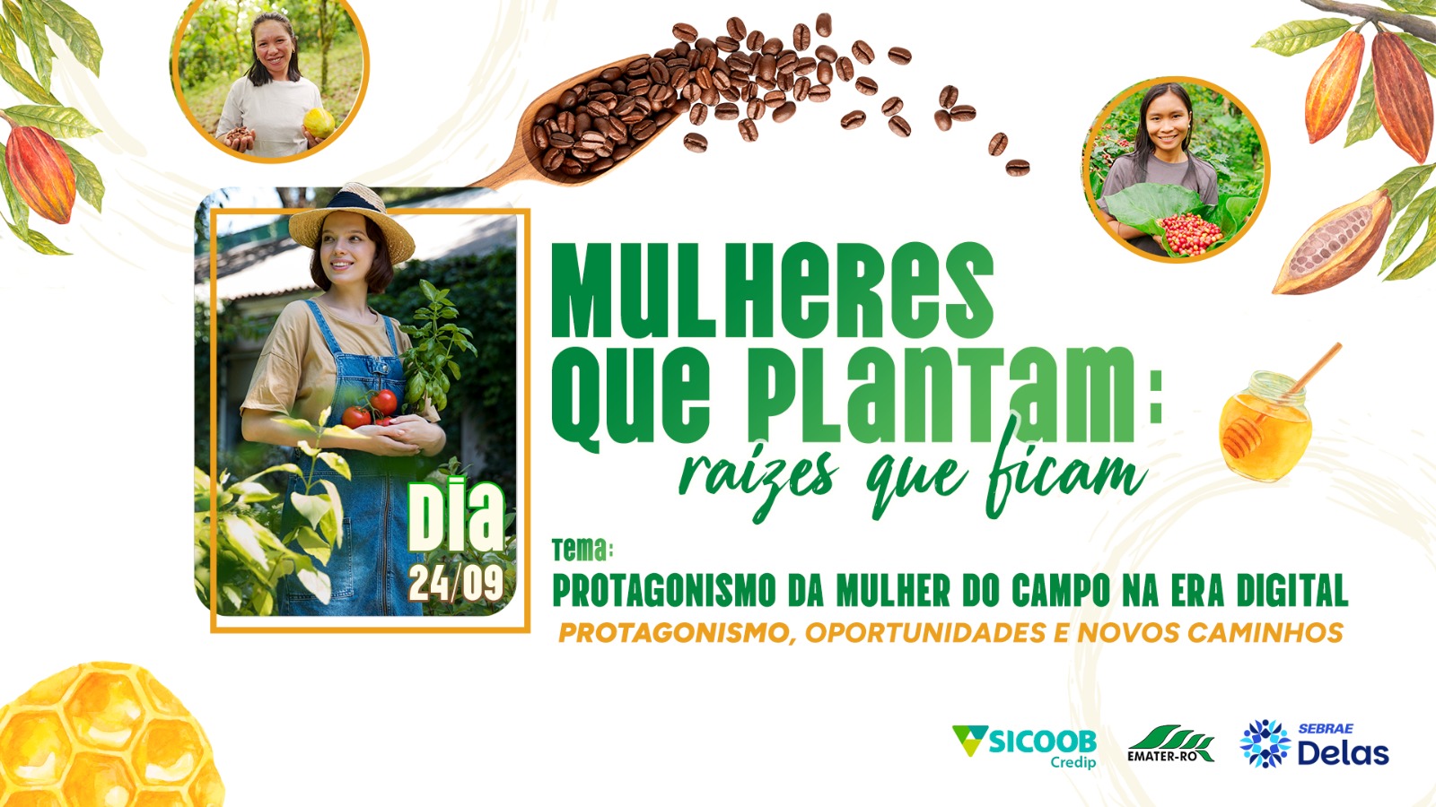 Produtoras rurais de seis municípios da região participarão do Encontro Especial Mulheres que Plantam o Futuro: Raízes que ficam, em Cacoal, para debater empreendedorismo, liderança e sucessão familiar no campo. | Foto: divulgação/Sebrae RO.